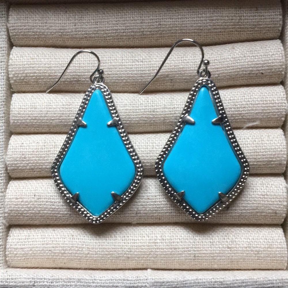 Blue Kendra Scott Dangling Earrings